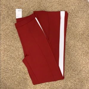 Women’s red and white pants